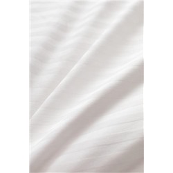 Elicia King Size Çizgili Saten Nevresim Takımı - Ekru