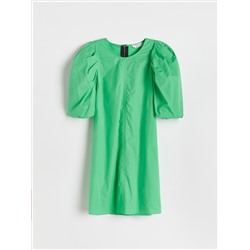 Cotton rich mini dress
