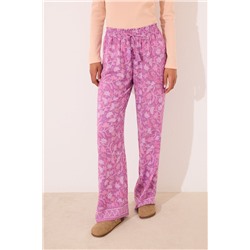 Pantalón largo viscosa estampado boho floral