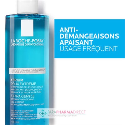 La Roche Posay Kerium Doux Extreme - Shampooing-Gel Physiologique 400ml