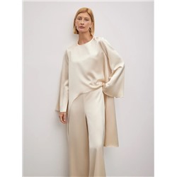 Брюки из костюмной шерсти, D360/nude