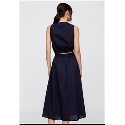 Poplin Midi Skirt