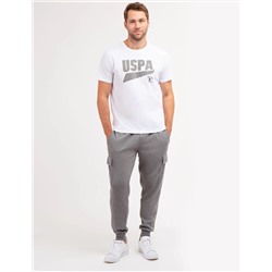 CONTRAST HEATHER USPA GRAPHIC T-SHIRT