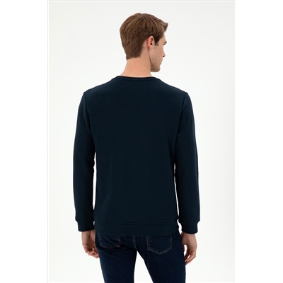 Erkek Lacivert Sweatshirt