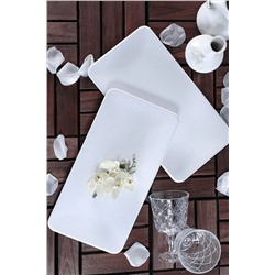 Keramika Beyaz Siera Kayık Tabak 33 Cm 2 Adet ST032002F004A0000000AKYK00