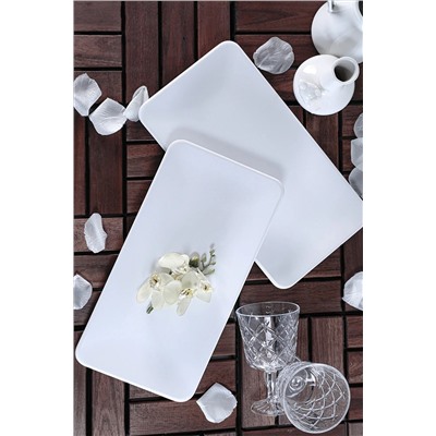 Keramika Beyaz Siera Kayık Tabak 33 Cm 2 Adet ST032002F004A0000000AKYK00
