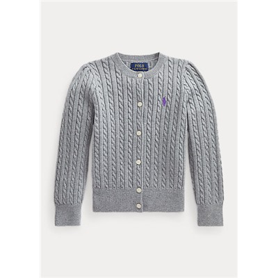 Girls 2-6x Mini-Cable Cotton Cardigan