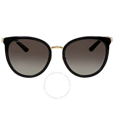 GUCCI Grey Gradient Round Ladies Sunglasses