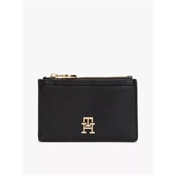 Monogram Zip Card Holder with Key Leash