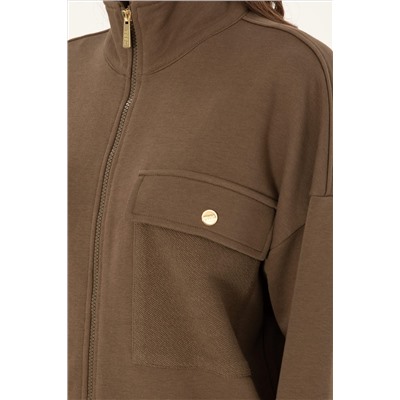 Kadın Haki Sweatshirt