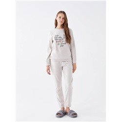 LC Waikiki Bisiklet Yaka Baskılı Uzun Kollu Kadın Pijama Takımı, LCW DREAM                                            
                                            Bisiklet Yaka Baskılı Uzun Kollu Kadın Pijama Takımı