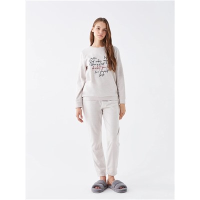 LC Waikiki Bisiklet Yaka Baskılı Uzun Kollu Kadın Pijama Takımı, LCW DREAM                                            
                                            Bisiklet Yaka Baskılı Uzun Kollu Kadın Pijama Takımı
