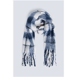 Bufanda cuadros azules