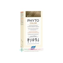 Phyto Color Coloration Permanente Enrichie en Pigments Végétaux 9 Blond Très Clair