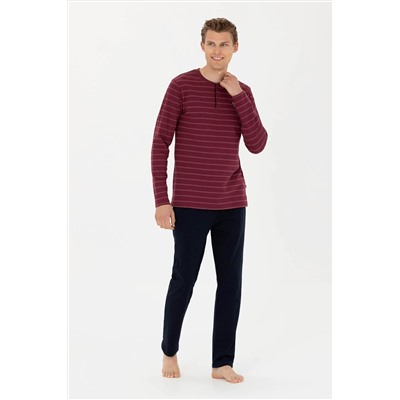 Erkek Bordo Pijama Takımı