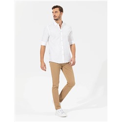 Beyaz Slim Fit Uzun Kollu Gömlek