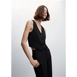 Chaleco traje botones -  Mujer | MANGO OUTLET Melilla