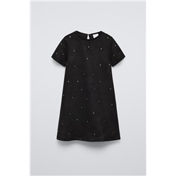 FAUX SUEDE DRESS