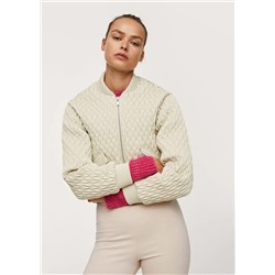 Chaqueta crop textura -  Mujer | MANGO OUTLET Melilla