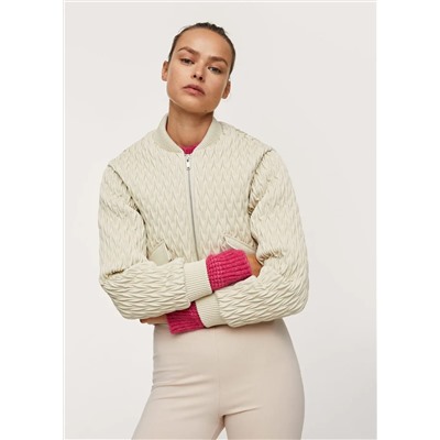 Chaqueta crop textura -  Mujer | MANGO OUTLET Melilla