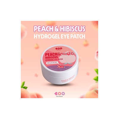 Peach & Hibiscus Brightening Hydrogel Eye Patch, Гидрогелевые патчи с экстрактами персика и гибискуса