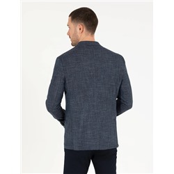 Lacivert Slim Fit Blazer Ceket