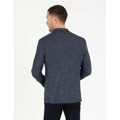 Lacivert Slim Fit Blazer Ceket