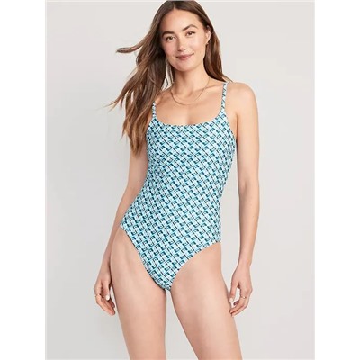 Tie-Back One-Piece Cami Swimsuit for Women