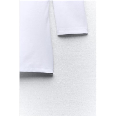 POLYAMIDE T-SHIRT WITH ROUND NECKLINE
