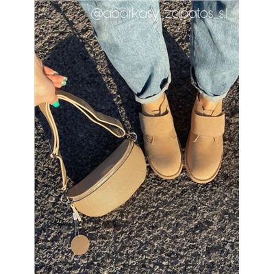 Ab.Zapatos 3316 New R • Camel+Pelle Cinturon (250)