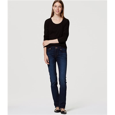 Tall modern Straight leg jeans in dark stonewash