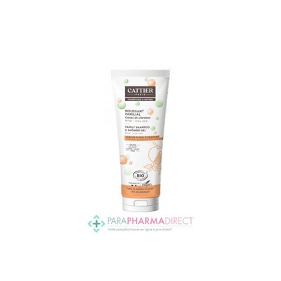 Cattier Paris Moussant Familial Corps et Cheveux Bio 200ml