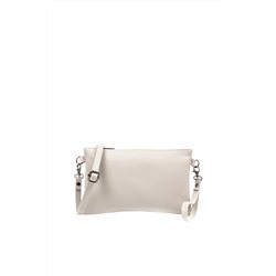 Bandolera de piel Blanco