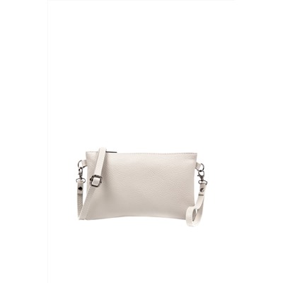 Bandolera de piel Blanco