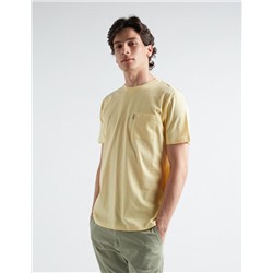Pocket T-shirt, Men, Yellow