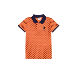 Erkek Çocuk Turuncu Polo Yaka Tişört