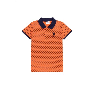 Erkek Çocuk Turuncu Polo Yaka Tişört