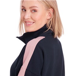 Damen Sweatshirt mit Troyerkragen