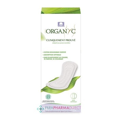 Organyc Protège Slips Coton Bio x 24