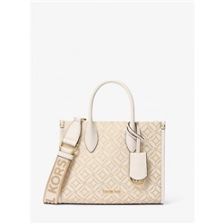 Mirella Small Metallic Logo Jacquard Crossbody Bag