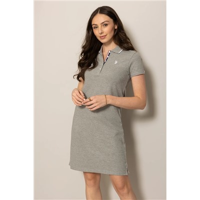 TIPPED POLO DRESS