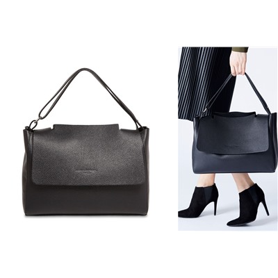 Bolso de piel Bage Negro