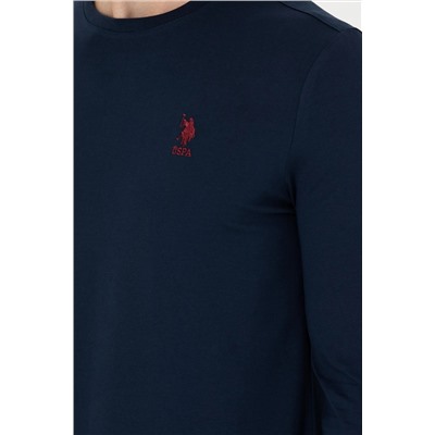 Erkek Lacivert Basic Sweatshirt