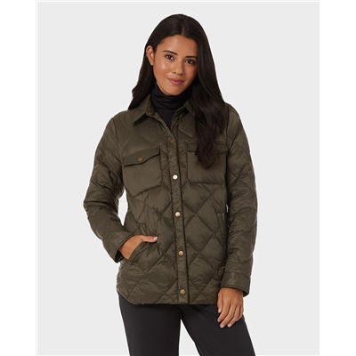 WOMEN'S LIGHTWEIGHT RECYCLED POLY-FILL SHIRT JACKET