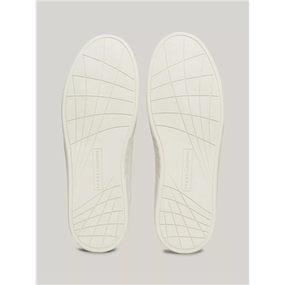Signature Stripe Leather Court Sneaker