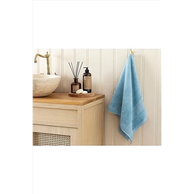 English Home Deluxe Low Twist Yüz Havlusu 50x90 Cm Mavi 10039293