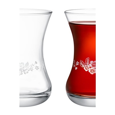 Lavem-Nostalgic Flowers 6-lı Çay Bardağı Seti