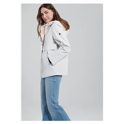 MaviKapüşonlu Gri Ceket Oversize / Geniş Kesim 1110350-83746