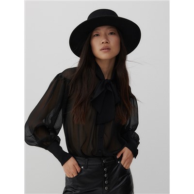 Bluse mit Bindedetail
