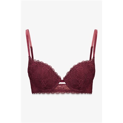 Sujetador GORGEOUS push up encaje burdeos